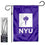 New York University Garden Flag and Flag Stand Holder Flagpole Set - 757 Sports Collectibles