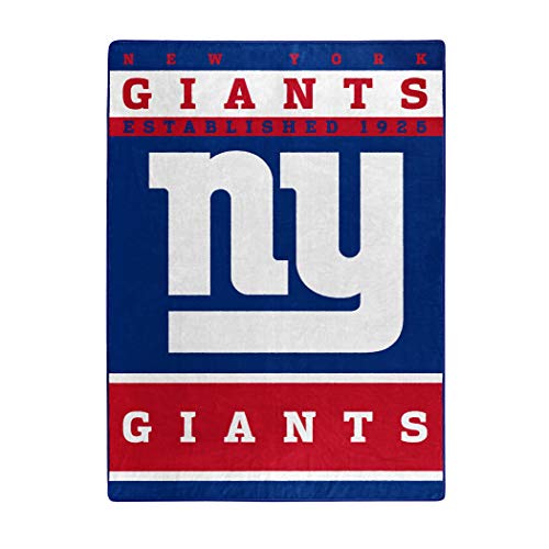 NORTHWEST NFL New York Giants Raschel Throw Blanket, 60" x 80", 12th Man - 757 Sports Collectibles