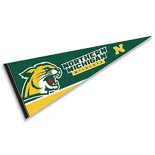 College Flags & Banners Co. Northern Michigan Wildcats Pennant Full Size Felt - 757 Sports Collectibles
