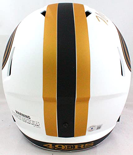 Nick Bosa Autographed SF 49ers Lunar Speed F/S Helmet- Beckett W Gold - 757 Sports Collectibles