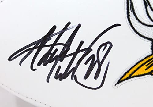 Adrian Peterson Autographed Minnesota Vikings Logo Football-Beckett W - 757 Sports Collectibles