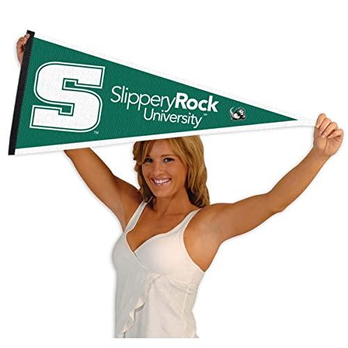 College Flags & Banners Co. Slippery Rock Pennant - 757 Sports Collectibles