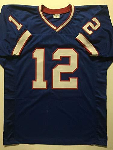 Autographed/Signed Jim Kelly Buffalo Blue Football Jersey JSA COA - 757 Sports Collectibles
