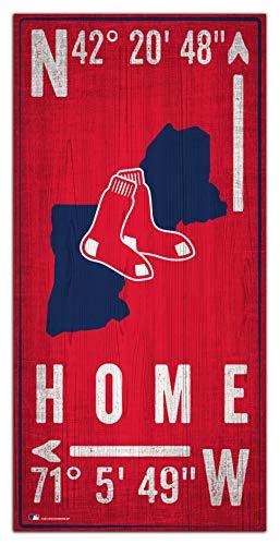 Fan Creations MLB Boston Red Sox Unisex Boston Red Sox Coordinate Sign, Team Color, 6 x 12 - 757 Sports Collectibles