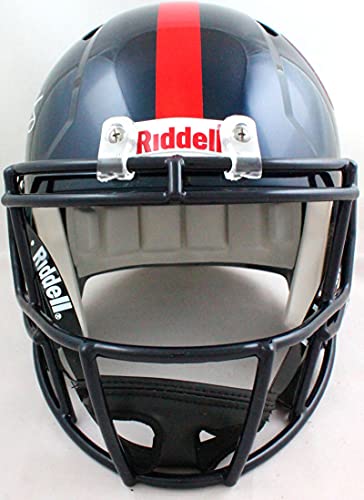 DK Metcalf Autographed Ole Miss Rebels Navy Speed Mini Helmet - Beckett W White - 757 Sports Collectibles