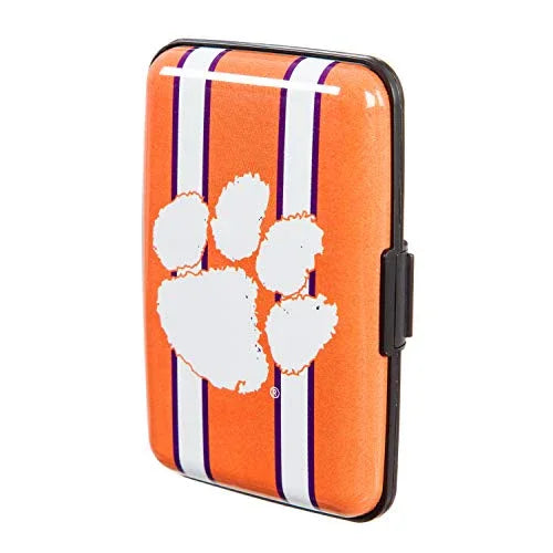Team Sports America Officially Licensed NCAA Fan Gear Clemson University, Hard Case Wallet Sports Accessories and Gift For Home Office and Fan Cave - 757 Sports Collectibles