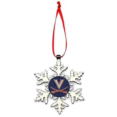 University of Virginia Cavaliers Snowflake Christmas Ornament - 757 Sports Collectibles