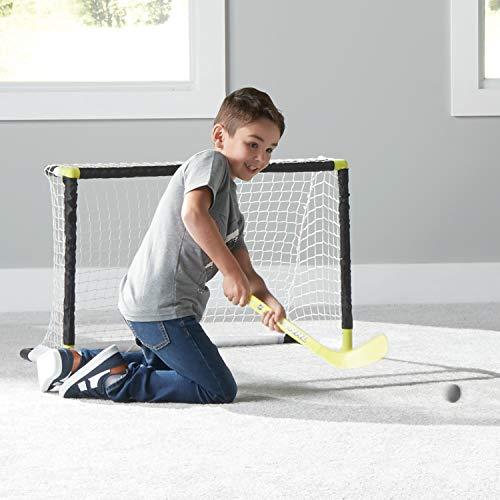 Franklin Sports Knee Hockey Goal Set - Mini Hockey Goals - 2 Goals - Pro Style Top Shelf - Kids Hockey Set - NHL, White - 757 Sports Collectibles