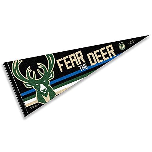 WinCraft Milwaukee Bucks Fear The Deer Pennant Flag - 757 Sports Collectibles