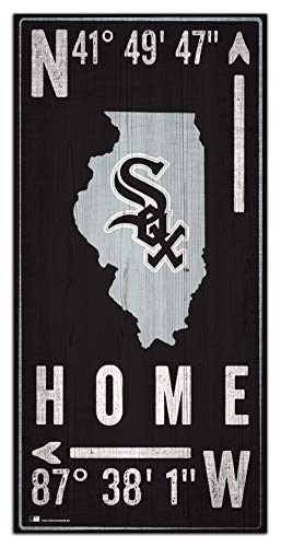 Fan Creations MLB Chicago White Sox Unisex Chicago White Sox Coordinate Sign, Team Color, 6 x 12 - 757 Sports Collectibles