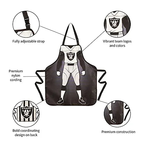 Team Sports America Las Vegas Raiders, Double Side Apron - 757 Sports Collectibles