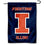 College Flags & Banners Co. Illinois Fighting Illini New Logo Garden Flag - 757 Sports Collectibles
