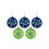 FOCO Seattle Seahawks NFL 5 Pack Shatterproof Ball Ornament Set - 757 Sports Collectibles