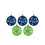 FOCO Seattle Seahawks NFL 5 Pack Shatterproof Ball Ornament Set - 757 Sports Collectibles