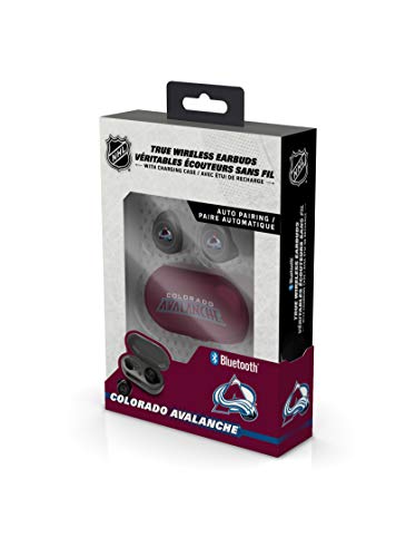 NHL Colorado Avalanche True Wireless Earbuds, Team Color - 757 Sports Collectibles
