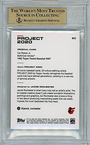 Cal Ripken Jr Topps Project 2020#20 1982 Topps Traded by Rochester BGS 9.5 Gem Mint - 757 Sports Collectibles