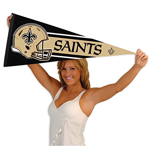 WinCraft New Orleans Saints Official 30 inch Large Pennant - 757 Sports Collectibles