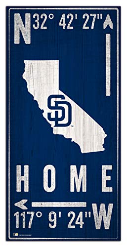 Fan Creations MLB San Diego Padres Unisex San Diego Padres Coordinate Sign, Team Color, 6 x 12 - 757 Sports Collectibles