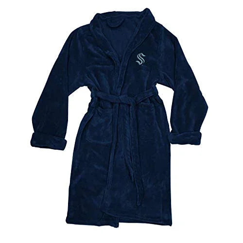 NORTHWEST NHL Seattle Kraken Silk Touch Bath Robe, Large/X-Large, Team Colors - 757 Sports Collectibles