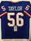 Autographed/Signed Lawrence Taylor New York Blue Football Jersey JSA COA - 757 Sports Collectibles