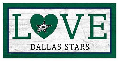 Fan Creations NHL Dallas Stars Unisex Dallas Stars Love Sign, Team Color, 6 x 12 - 757 Sports Collectibles