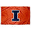 Illinois Fighting Illini Large New Logo 3x5 College Flag - 757 Sports Collectibles