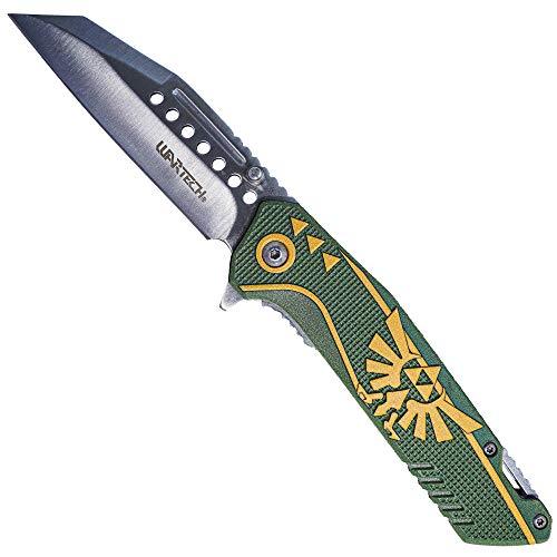 EDC Pocket Knife Camping Accessories Hunting Knife Razor Sharp Edge Folding Knife for Camping Gear Survival Kit Tactical Knife 56003 (Green) - 757 Sports Collectibles