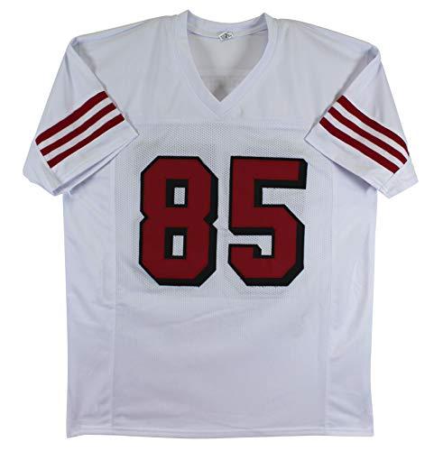 George Kittle Authentic Signed White Pro Style Jersey w/Dropshadow BAS Witness - 757 Sports Collectibles