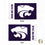 Desert Cactus Kansas State University Flag Wildcats K-State Flags Banners 100% Polyester Indoor Outdoor 3x5 (Team Name) - 757 Sports Collectibles