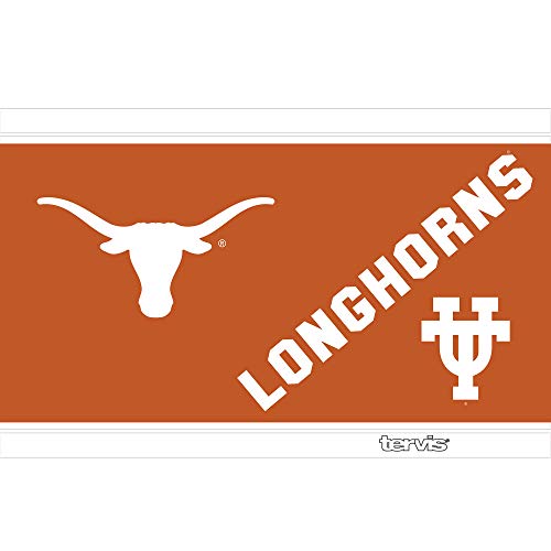 Tervis Triple Walled University of Texas Longhorns Insulated Tumbler Cup Keeps Drinks Cold & Hot, 20oz - Stainless Steel, Campus - 757 Sports Collectibles