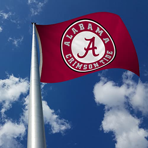 NCAA Alabama Crimson Tide 3' x 5' Banner Flag - Single Sided - Indoor or Outdoor - Home Décor Made By Rico Industries - 757 Sports Collectibles