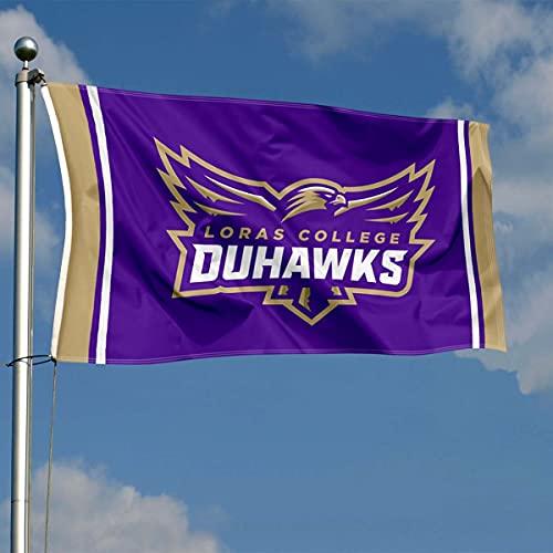 College Flags & Banners Co. Loras Duhawks 3x5 Foot Flag - 757 Sports Collectibles