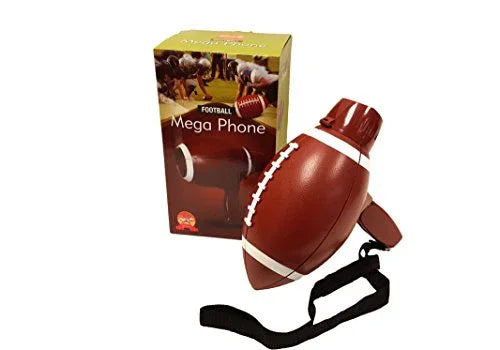 Barwench Games' Football Shaped Megaphone with Voice, Siren and Built in Bottle Opener! - 757 Sports Collectibles