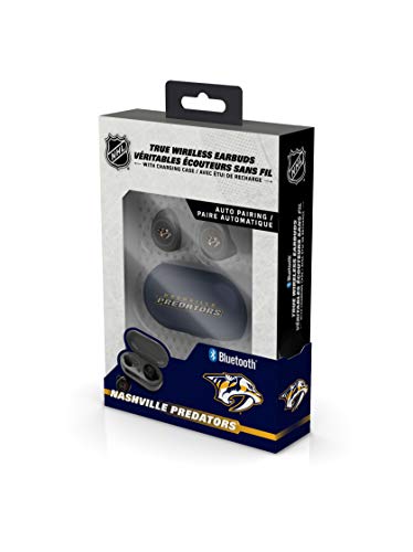 NHL Nashville Predators True Wireless Earbuds, Team Color - 757 Sports Collectibles