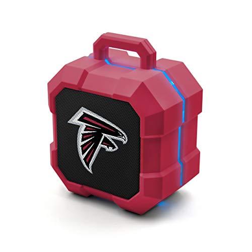NFL Atlanta Falcons Shockbox LED Wireless Bluetooth Speaker, Team Color - 757 Sports Collectibles