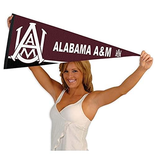 College Flags & Banners Co. Alabama A&M Pennant Full Size Felt - 757 Sports Collectibles