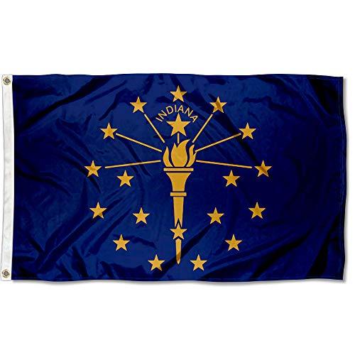 Sports Flags Pennants Company State of Indiana Flag 3x5 Foot Banner - 757 Sports Collectibles