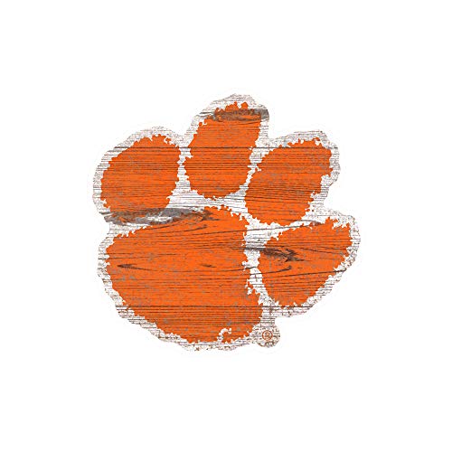 Fan Creations NCAA Clemson Tigers Unisex Clemson University Team Logo 8in Cutout, Team Color, 8 inch - 757 Sports Collectibles