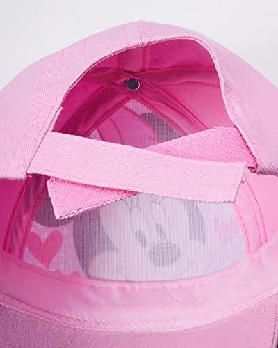 Disney Girls 2 Pack Cotton Baseball Cap: Minnie Mouse, Fancy Nancy, Vamperina (Toddler/Little Girls), Size Age 2-4, Minnie Mouse Pink - 757 Sports Collectibles