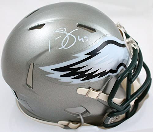 Darren Sproles Autographed Philadelphia Eagles Flash Speed Mini Helmet- Beckett W Hologram White - 757 Sports Collectibles