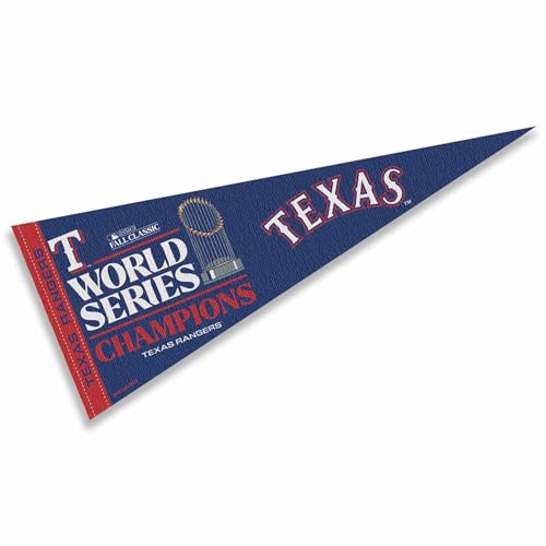WinCraft Texas Rangers 2023 World Champions Soft Felt Pennant - 757 Sports Collectibles