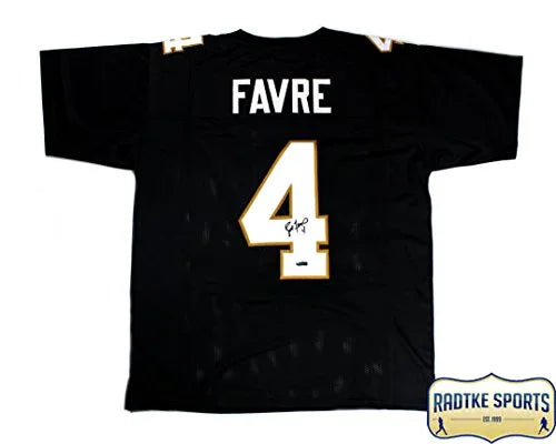 Brett Favre Autographed/Signed Southern Miss Golden Eagles Black Custom Jersey
