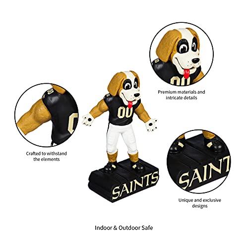 Team Sports America NFL New Orleans Saints Fun Colorful Mascot Statue 12 Inches Tall - 757 Sports Collectibles