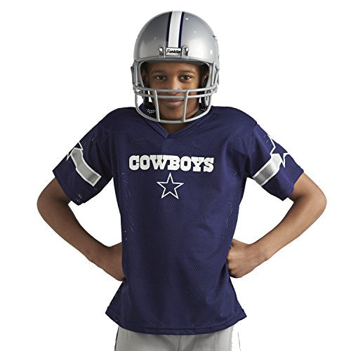 Franklin Sports Dallas Cowboys Kids Football Uniform Set - NFL Youth Football Costume for Boys & Girls - Set Includes Helmet, Jersey & Pants - Small