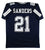 Deion Sanders Authentic Signed Navy Blue Pro Style Jersey BAS Witnessed - 757 Sports Collectibles