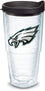 Tervis Made in USA Double Walled NFL Philadelphia Eagles Insulated Tumbler Cup Keeps Drinks Cold & Hot, 24oz - Black Lid, Primary Logo - 757 Sports Collectibles