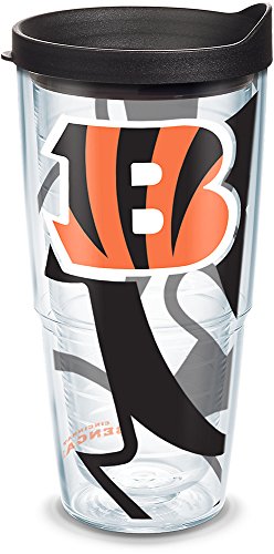 Tervis Made in USA Double Walled NFL Cincinnati Bengals Insulated Tumbler Cup Keeps Drinks Cold & Hot, 24oz, Genuine - 757 Sports Collectibles