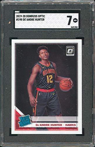 Hawks De'Andre Hunter 2019 Donruss Optic #198 Rookie Card Graded NM 7 SGC - 757 Sports Collectibles