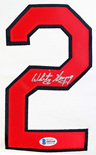 Whitey Herzog Autographed St. Louis Cardinals White Majestic Jersey- Beckett 2 - 757 Sports Collectibles