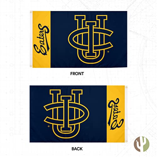 Desert Cactus University of California Irvine Flag Flags Banners 100% Polyester Indoor Outdoor 3x5 (Team Name) - 757 Sports Collectibles